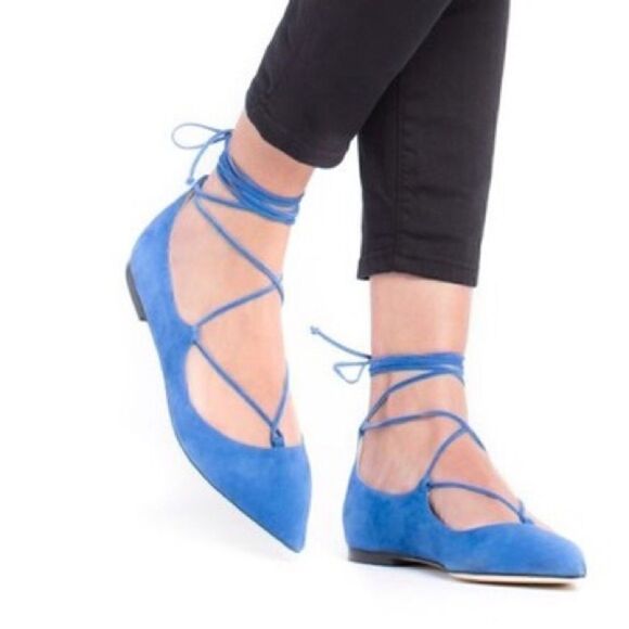 M. Gemi Lace Up Flats - Picture 1 of 7
